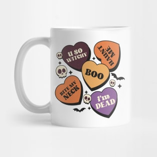 Spooky Hearts & Skulls Mug